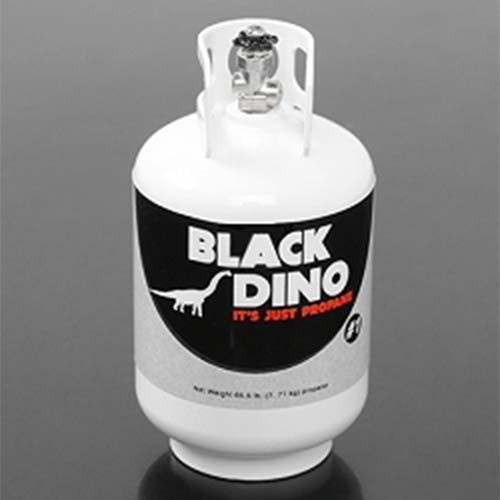 [#Z-S1613] Black Dino 1/10 Aluminum Propane Tank