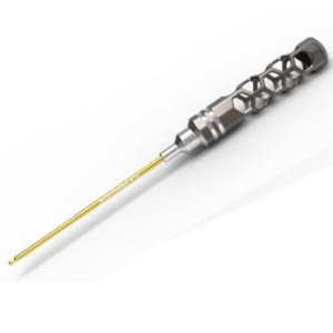 [AM-420120]BALL DRIVER HEX WRENCH 2.0 X 120MM V2 (Spring Steel &amp; Titanium Nitride Coated)