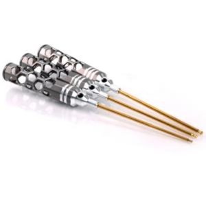 [AM-420991] ARROW MAX BALL DRIVER HEX WRENCH SET 2.0 2.5 &amp; 3.0 X 120MM - 3PCS V2 (Spring Steel &amp; Titanium Nitride Coated)