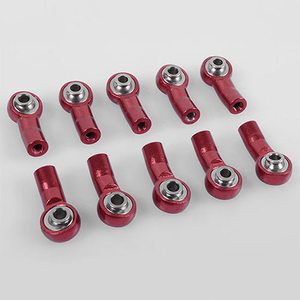 [#Z-S1366] [10개입] M3 Bent Aluminum Axial Style Rod End (Red) (볼 M3｜로드 M3｜길이 21mm)