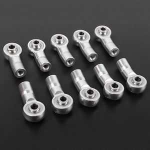 [#Z-S1350] [10개] M3 Bent Aluminum Axial Style Rod End (Silver) (볼 M3｜로드 M3｜길이 21mm)