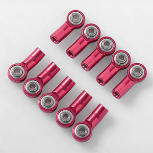 [#Z-S1655] [10개입] M3 Bent Short Aluminum Rod Ends (Red) (볼 M3｜로드 M3｜길이 22mm)