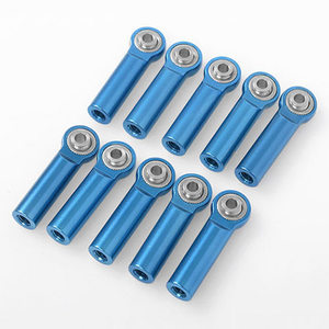 [#Z-S1675] [10개] M3/M4 Long Straight Aluminum Rod Ends (Blue) (볼 M3｜로드 M4｜길이 31mm)