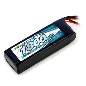 IMPACT Li-Fe Battery 1800mAh/6.6V 4C Flat Size for Tx &amp; Rx