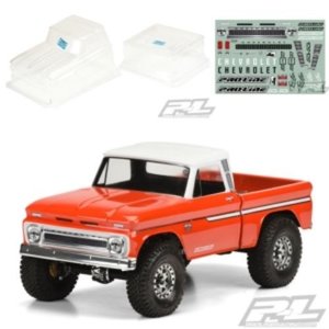 [3483]1966 Chevrolet C-10 Clear Body (Cab + Bed) for 12.3&quot; (313mm) Wheelbase Scale Crawlers