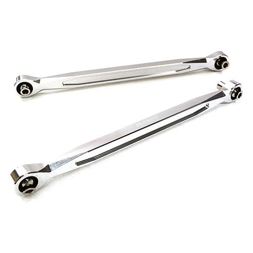 [#C27047SILVER] Billet Machined Steering Links for Traxxas X-Maxx 4X4 (Silver)