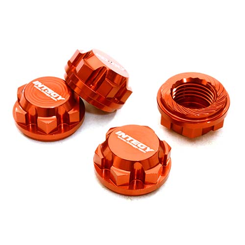 Billet Machined 17mm Hex Wheel Nuts (4) for Traxxas X-Maxx 4X4 (Red)