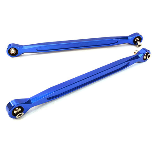 [#C27047BLUE] Billet Machined Steering Links for Traxxas X-Maxx 4X4 (Blue)