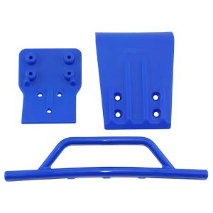 [#80025] Slash 4x4 Front Bumper &amp; Skid Plate (Blue)