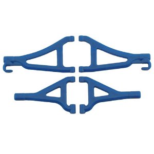 [#80695] 1/16 Mini E-Revo Front Upper &amp; Lower A-arms (Blue)