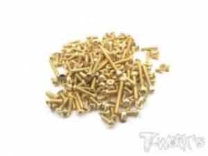 Gold Plated Steel Screw Set 159pcs.(For HB Racing D817) (#GSS-D817)