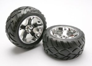 AX5576R Tires &amp; wheels assembled glued TRAXXAS