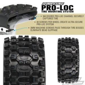 [10131] Badlands MX43 Pro-Loc All Terrain Tires for Pro-Loc X-MAXX Wheels Front or Rear