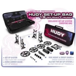 [108856]HUDY COMPLETE SET OF SET-UP TOOLS + CARRYING BAG - FOR 1/8 OFF-ROAD CARS