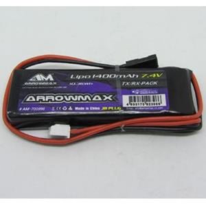 [AM-700996] AM Lipo 1400mAh 7.4V Receiver Pack GP (JR Plug) 두께가 얇습니다