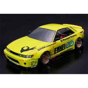 1/10 Nissan Silvia S13 195mm Clear Body w/ Rocket Bunny V2 Body Parts Set For RC Touring Drift