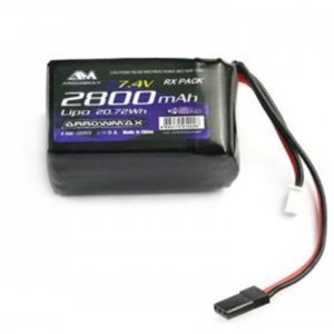 [AM-700913](송수신기용) AM Lipo 2800mAh 2S TX/RX 7.4V Hump Pack