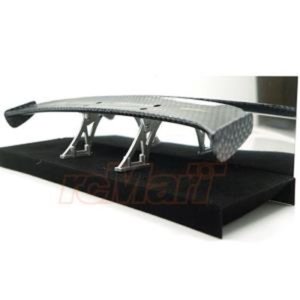 [#SDY-0051] [단종] Shiny Carbon Pattern Rear Spoiler 1 pc Black w/ Stands Type C For 1/10 Touring Drift (184mm｜52.5mm)