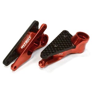 [#C25897RED] Billet Machined Rear Rocker Arms for Traxxas 1/10 Scale Summit 4WD (Red)