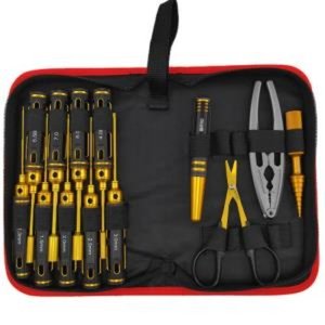 Premium Tool Bag - Big Handle Black Gold 13pcs Set