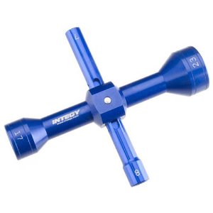 [#C22774BLUE] [십자렌치] Quad Hex Socket Wrench (7mm｜8mm｜17mm｜23mm Size) (Blue)