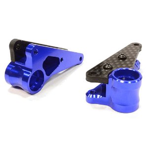 [#C25898BLUE] Billet Machined Front Rocker Arms for Traxxas 1/10 Scale Summit 4WD (Blue)