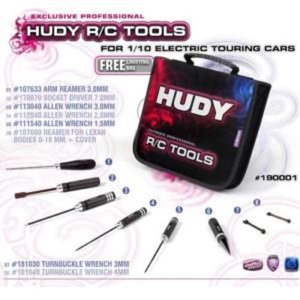[190001] HUDY SET OF TOOLS + CARRYING BAG - FOR ELECTRIC TOURING CARS
