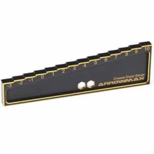 [AM-171013]Chassis Droop Gauge -3 to 10mm for 1/8, 1/10 Cars (20mm) Black Golden