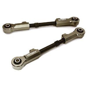 [C28795GREY]Billet Machined Turnbuckles (2) for Losi 1/5 Desert Buggy XL-E (Grey)