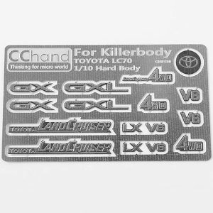 [#VVV-C0374] Metal Emblems for Toyota Killerbody LC70