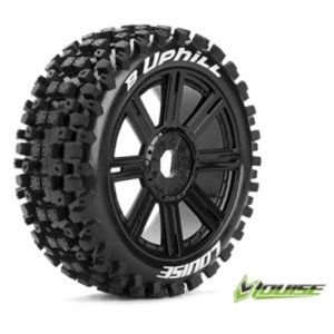 [L-T3271B] B-UPHILL 1/8 Buggy Tire SPORTS / Black Rim / Mounted (반대분, 본딩완료)