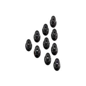 [AX31250] Serrated Nylon Lock Nut Black 4mm (10)