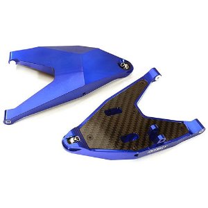 Machined Front Lower Suspension Arms for Traxxas 1/7 Unlimited Desert Racer (Blue)