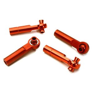 3mm Metal Ball End 35mm Long M4 Normal(2)Reverse(2)Thread for 1/10 Revo &amp; Summit (Red)