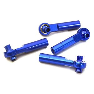 3mm Metal Ball End 35mm Long M4 Normal(2)Reverse(2)Thread for 1/10 Revo &amp; Summit (Blue)
