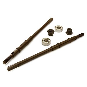 Rear Steel Drive Shafts Set w/ Outer Bearings for Axial 1/10 SCX10 II