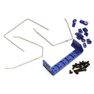 Anti Roll Stabilizer Sway Bar Kit for Traxxas TRX-4 Off-Road Truck (Blue)