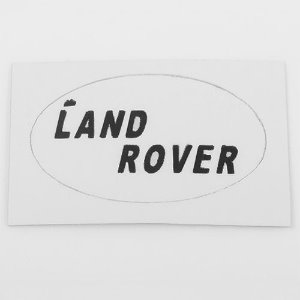 [#VVV-C0651] Rear Logo Decal for JS Scale 1/10 Range Rover Classic Body