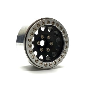 [매장입고][R30134]1.9 CN01 Aluminum beadlock wheels (Black &amp; Silver ring) (4)