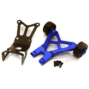 [C28755BLUE]Billet Machined Wheelie Bar for Losi 1/5 Desert Buggy XL-E (Blue)