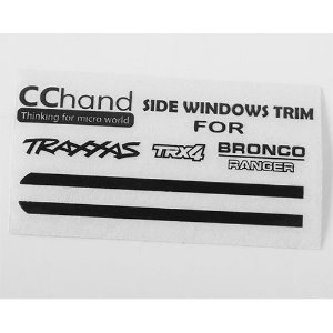 [#VVV-C0519] Front Side Window Trim for Traxxas TRX-4 &#039;79 Bronco Ranger XLT