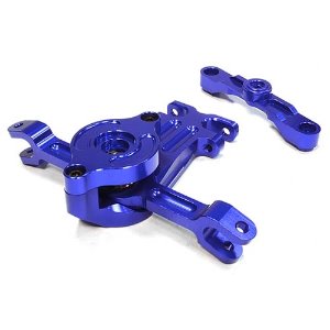 [#C26054BLUE] Billet Machined Steering Bell Crank for Traxxas 1/10 Scale Summit 4WD (Blue)