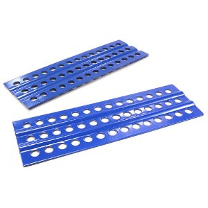 Realistic Alloy Vehicle Extraction &amp; Recovery Boards for 1/10 Scale Off-Road (Blue)