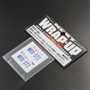 [#0001-20] [단종｜2개] REAL 3D Licence Plate U.S. WRX-STI (크기 30 x 15mm)