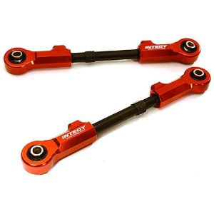 [C28795RED]Billet Machined Turnbuckles (2) for Losi 1/5 Desert Buggy XL-E (Red)