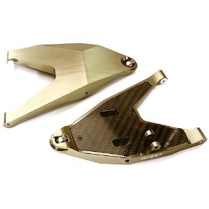Machined Front Lower Suspension Arms for Traxxas 1/7 Unlimited Desert Racer (Grey)