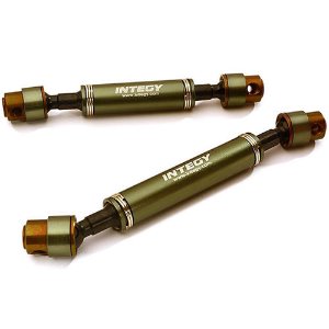 Billet Machined Center Drive Shafts for Traxxas TRX-4 Crawler 12.3in &amp; 12.8in WB (Gun)