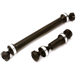 Dual Joint Telescopic Center Drive Shafts for Traxxas 1/10 E-Revo(-2017), Summit (Silver)