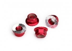 AX8447R 5mm Red Aluminum Nylon Locking Nuts