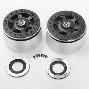 [매장입고][#VVV-C0989] [2개입] TNK 2.2&quot; Beadlock Wheels w/ Brake Discs (2x)